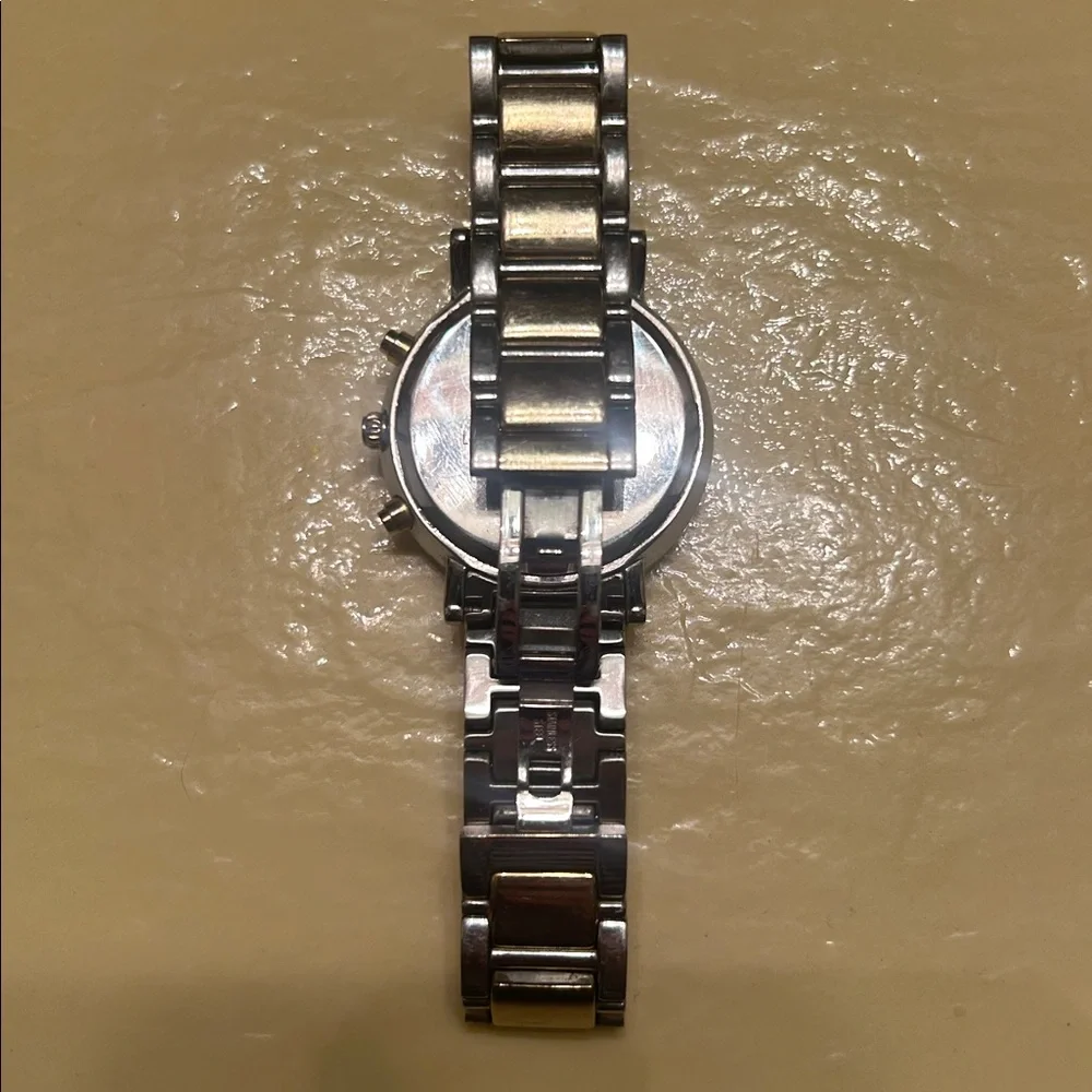 Kate Spade NY Two-Toned Chronograph Watch, “ Live Colorful” Back Water Resistant